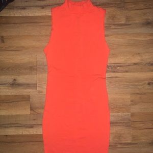 American Apparel orange mini dress